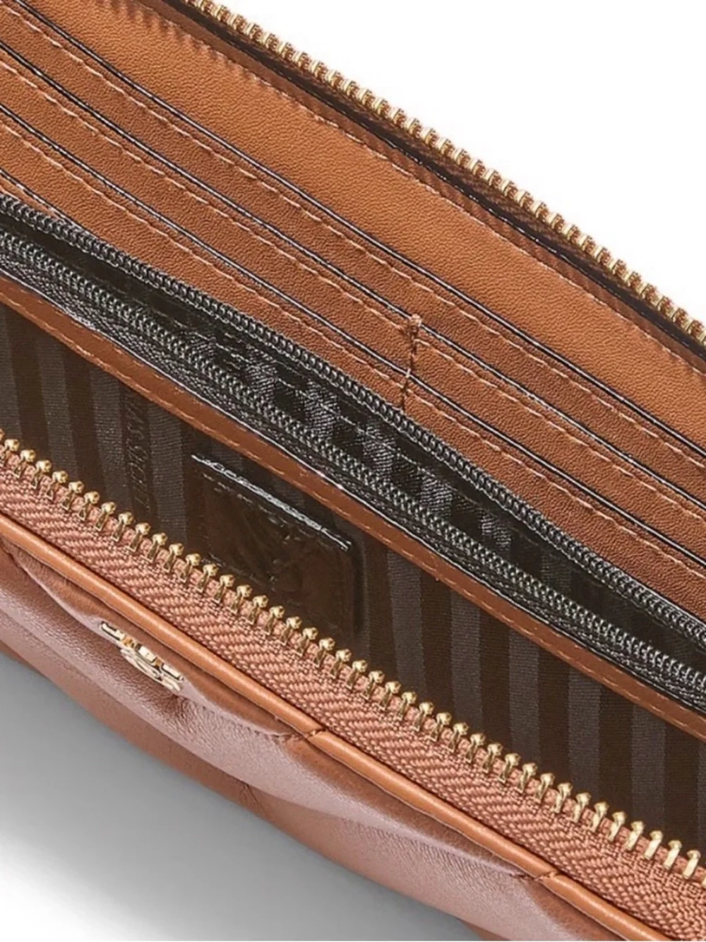 Brown Victoria's Secret Large Quilted Wallet - Picture 3 of 5
